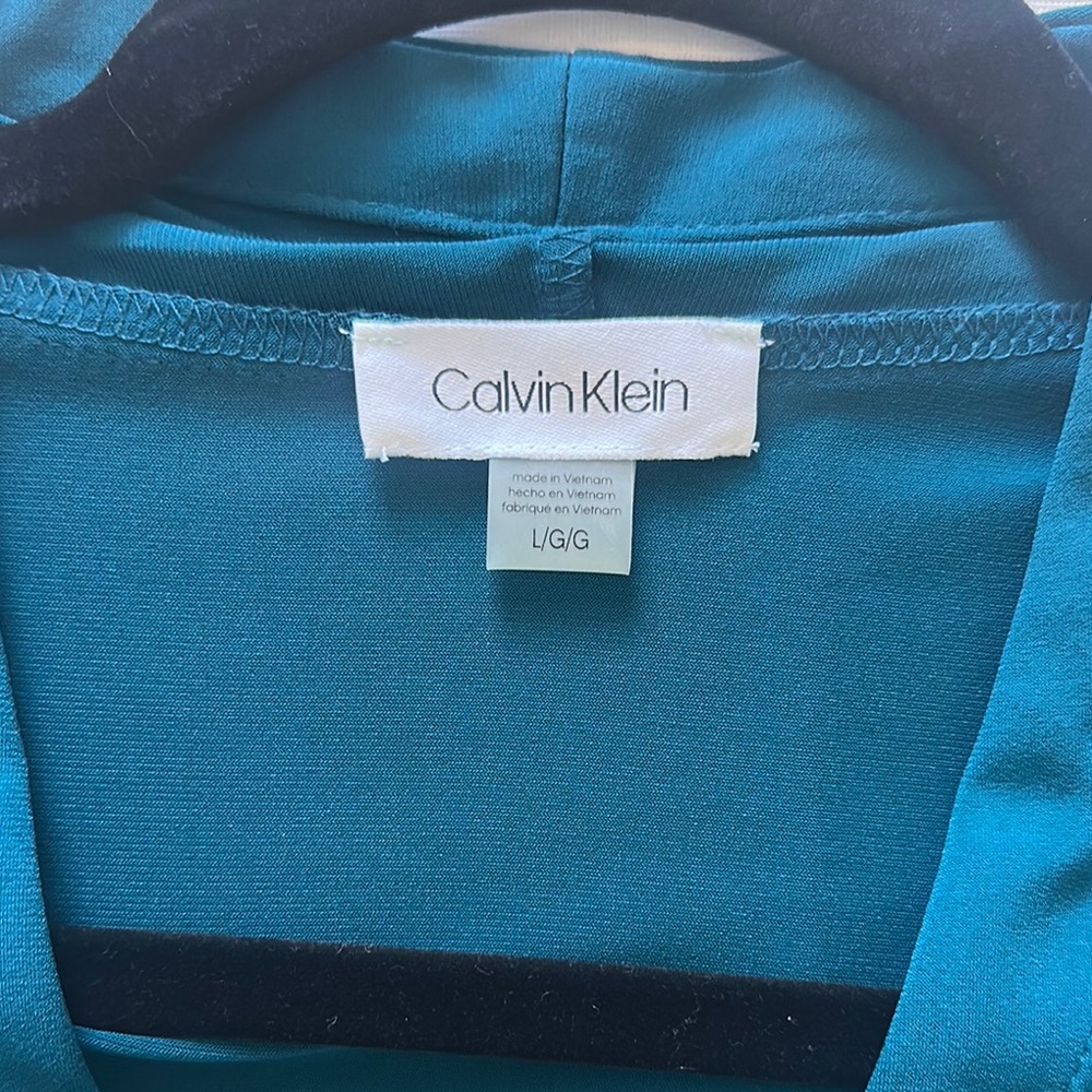 Calvin Klein Women's Sleeveless Top - Teal - Picture 3 of 4